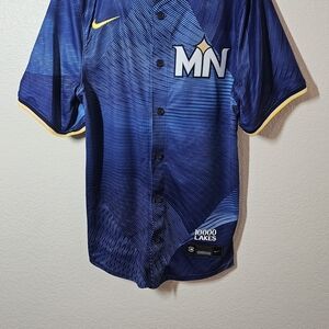 Nike Men’s Blue and Yellow MN Baseball Jersey